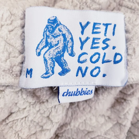 Chubbies Sherpa Yeti Diamond Print Pull On Casual Shorts Men's Size Medium - Picture 7 of 8